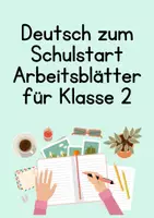 Vorschau - Arbeitsblätter - Ab in die zweite Klasse-Arbeitsblätter für den Schulstart - Deckblatt