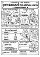 anteprima - Esercizi - 9 Schede Grammatica: le parti del discorso. Cl 4 e 5. - Pagina 3