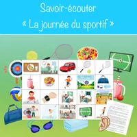 Aperçu - Jeux - Savoir-écouter "La journée du sportif" - Page de couverture