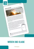 Vorschau - Arbeitsblätter - IRU - Glaube und Wissen - Was ist Glaube? - Was ist Wissen? - Deckblatt