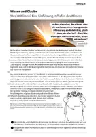 Vorschau - Arbeitsblätter - IRU - Glaube und Wissen - Was ist Glaube? - Was ist Wissen? - Seite 1