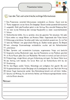 Vorschau - Arbeitsblätter - Präsentation halten Lesetext einfach verständlich mit Aufgaben, Lösungen und Wortspeicher - Seite 3