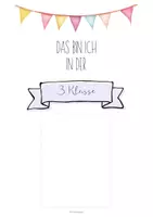 Vorschau - Arbeitsblätter - Portfolio 3. Klasse - Jahresbegleiter - Seite 1