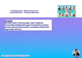 Vorschau - Stundenentwürfe - Woran erkennt man Verwandtschaft? – Vererbbare Merkmale - Seite 1