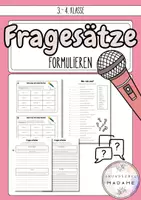 Vorschau - Arbeitsblätter - Fragesätze formulieren // W-Fragen // 3. und 4. Klasse - Deckblatt