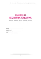 Vista previa - Hojas de trabajo - CUADERNO DE ESCRITURA CREATIVA PARA TODAS LAS EDADES - página 1