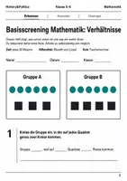 Vorschau - Arbeitsblätter - Basisscreening Mathematik verstehen Klasse 5–6 - Seite 1
