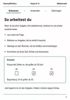 Vorschau - Arbeitsblätter - Basisscreening Sachaufgaben Mathematik Klasse 5–6 - Seite 1