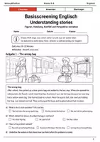 Vorschau - Arbeitsblätter - Englische Geschichten Basisscreening Klasse 5–6 - Deckblatt