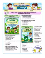Vista previa - Hojas de trabajo - Evaluación de Comprensión Lectora: El Cartel ⭐ - página 1