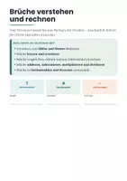 Vorschau - Stundenentwürfe - Bruchrechnung komplett – 12 Materialien von Klasse 3 bis Bruchterme - Seite 1