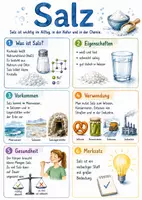 Vorschau - Arbeitsblätter - Lernposter + Arbeitsblatt "Salz" + Onlineübung & MP3 + Mindmap + Infografik - Deckblatt