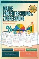 Vorschau - Arbeitsblätter - Vertretungsstunde Mathe Prozentrechnung & Zinsrechnung Klasse 7 - Deckblatt