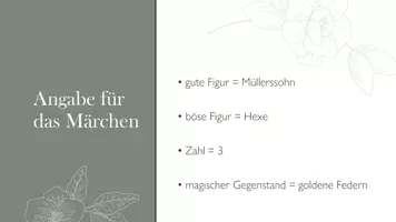 Vorschau - Präsentationen/Tafelbilder - Ein Märchen schreiben (PP mit Beispiel) - Seite 1