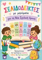 Προεπισκόπηση - Φύλλα εργασίας - Σελιδοδείκτες με Μηνύματα για τη Νέα Σχολική Χρονιά - Εξώφυλλο