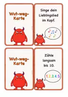 Vorschau - Fördermaterial/Inklusion - Wut-weg-Karten: Regulationsstrategien bei Wut / Beruhigungsmöglichkeiten / Classroom Management / Gefühle / Soziales Lernen - Seite 3