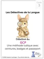 Aperçu - Préparation de séquence / Séquence complète - Français grammaire GCP cycle 3 CM1 - Page de couverture