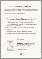 Vorschau - Anderer Materialtyp - Affirmationskarten für Fachkräfte (10er Set) / Selbstfürsorge im Schulalltag - Seite 1