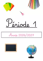 Aperçu - Fiches - Pages de garde : 5 périodes (2026/2027) - Page de couverture