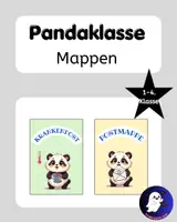 Vorschau - Poster - Pandaklasse Mappen Krankenpostmappe Postmappe Grundschule - Deckblatt