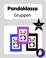Vorschau - Präsentationen/Tafelbilder - Pandaklasse Gruppeneinteilung Gruppen Grundschule - Deckblatt