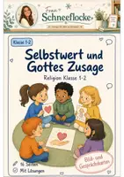 Vorschau - Stundenentwürfe - Selbstwert und Gottes Zusage Klasse 1 -2 Bildkarten und Plakat - Deckblatt