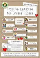 Vorschau - Poster - Klassenregeln Gesprächsimpulse Leitsätze Klassenklima Gemeinschaft - Seite 1