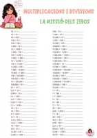 Vista previa - Hojas de trabajo - Multiplicacions i divisions per 10, 100 i 1.000 - página 2