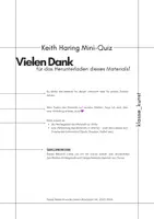 Vorschau - Arbeitsblätter - Pop Art: Keith Haring * QUIZ als Mini-Faltheft * Kunst - Seite 1