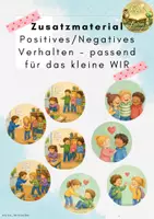 Vorschau - Poster - Zusatzmaterial Positives/ Negatives Verhalten passend zum kleinen Wir - Deckblatt
