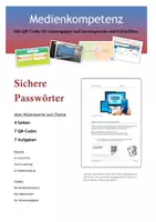 Vorschau - Arbeitsblätter - Sichere Passwörter (4 ABs+Einstieg+Karteikarten+Lösungen) - Deckblatt