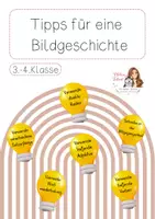 Vorschau - Bildkarten - Tipps zum Verfassen von Bildgeschichten - Deckblatt