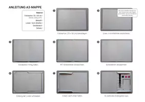 Vorschau - Arbeitsblätter - A3-Sammelmappe für den Kunstunterricht | Anleitung, Vorlage & Buchstaben | Klasse 3–10 - Seite 1