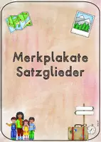 Vorschau - Poster - Merkplakate Satzglieder - Deckblatt