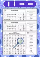 Vorschau - Arbeitsblätter - Wortsuchrätsel mit dem Fingeralphabet der Gebärdensprache – Verben - Seite 1