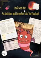Vorschau - Stundenentwürfe - Persönlicher und formeller Brief im Vergleich (Deutsch, Klasse 5/6) - Deckblatt