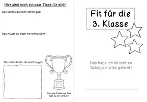 Vorschau - Arbeitsblätter - Fit für Klasse 3 Deutsch & Mathe | Mini-Heft Klasse 2 - Seite 1