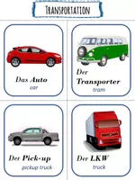 Vorschau - Bildkarten - Fahrzeuge im Englischen (Vehicles and Transportation) - Seite 2