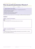 Vorschau - Unterrichtsreihen - Postdramatisches und zeitgenössisches Theater | Theatergeschichte & Theatertheorie | Darstellendes Spiel Sek II (Klasse 11–13) - Deckblatt