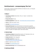 Vorschau - Arbeitsblätter - Lesespaziergang Zoo, differenziertes Material für die Jahrgangsstufen 1/2 und 3/4 - Seite 2