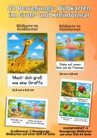 Vorschau - Spiele - Bewegungswürfel Tiere – 42 Bildkarten für Bewegung, Konzentration und Motorik fördern - Seite 1