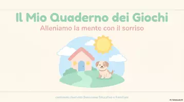 anteprima - Giochi - Il mio quaderno per allenare la memoria - Pagina di copertina