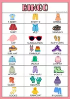 Vista previa - Juegos / Gamificación - CLOTHES BINGO (10 CARDS+2 BLANK) - página 2