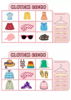 Vista previa - Juegos / Gamificación - CLOTHES BINGO (10 CARDS+2 BLANK) - página 3