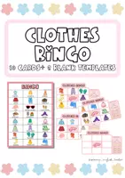 Vista previa - Juegos / Gamificación - CLOTHES BINGO (10 CARDS+2 BLANK) - Portada