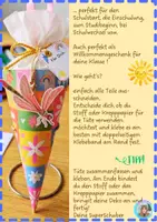 Vorschau - Mal- und Bastelvorlagen - Mini - Schultüten zum Schulstart! einfach ausdrucken und los! - Seite 1