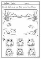 Vorschau - Arbeitsblätter - Schneideübung, Freebie, Kostenlos, Schere - Seite 2