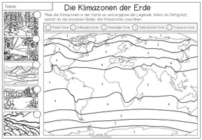 Vorschau - Arbeitsblätter - Klimazonen der Erde – Kartenarbeit | Arbeitsblätter Erdkunde 5.–6. Klasse - Seite 3