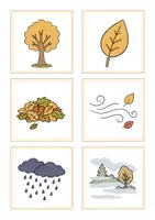 Vorschau - Bildkarten - Bildkarten Herbst – 10 einfache Herbstwörter (kostenlos) - Seite 2
