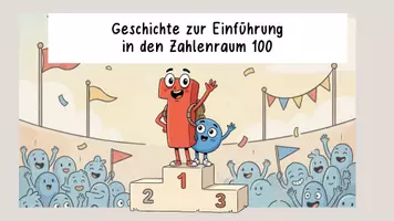 Vorschau - Präsentationen/Tafelbilder - Einführungsgeschichte Zahlenlauf 100 - digitale Tafel (Tafelkino) - Seite 1